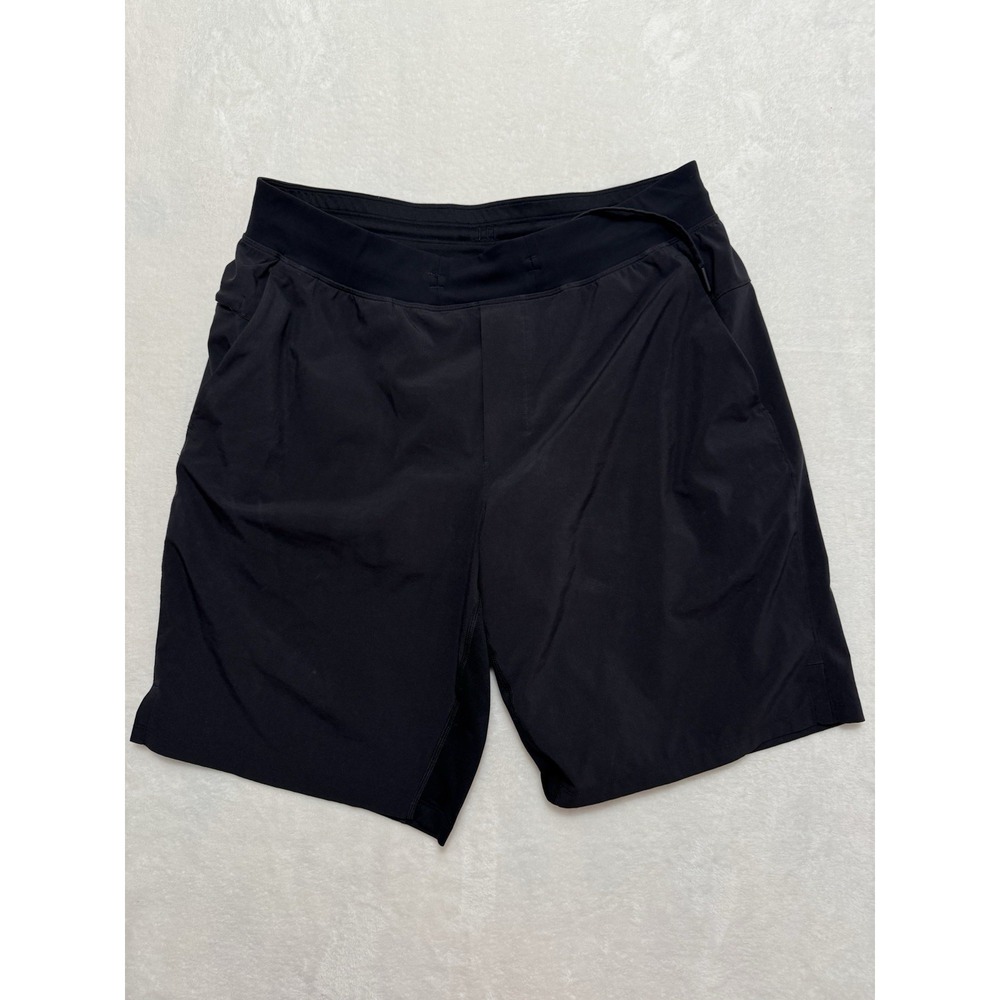Lululemon Mens Black License To Train Short Lined Swift Fabric Sz Large